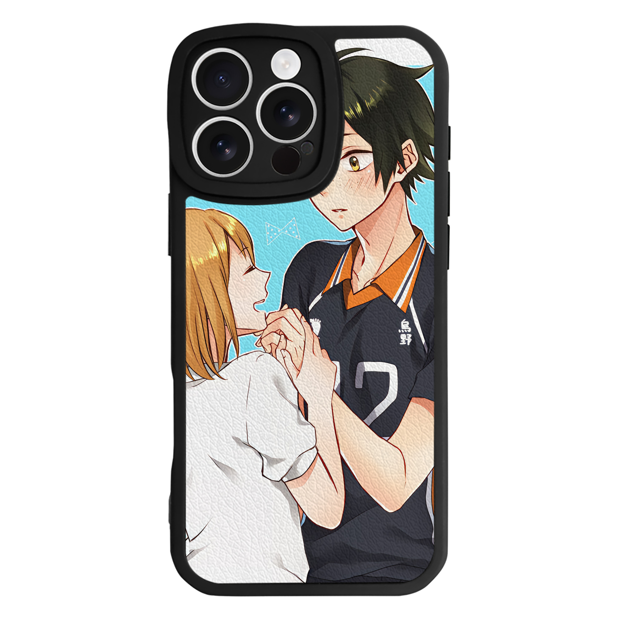 （画像用） ハイキュー!! Haikyu!! 【iPhone 16シリーズ対応】シリコンスマホケース（レザー調） 材質：シリコン